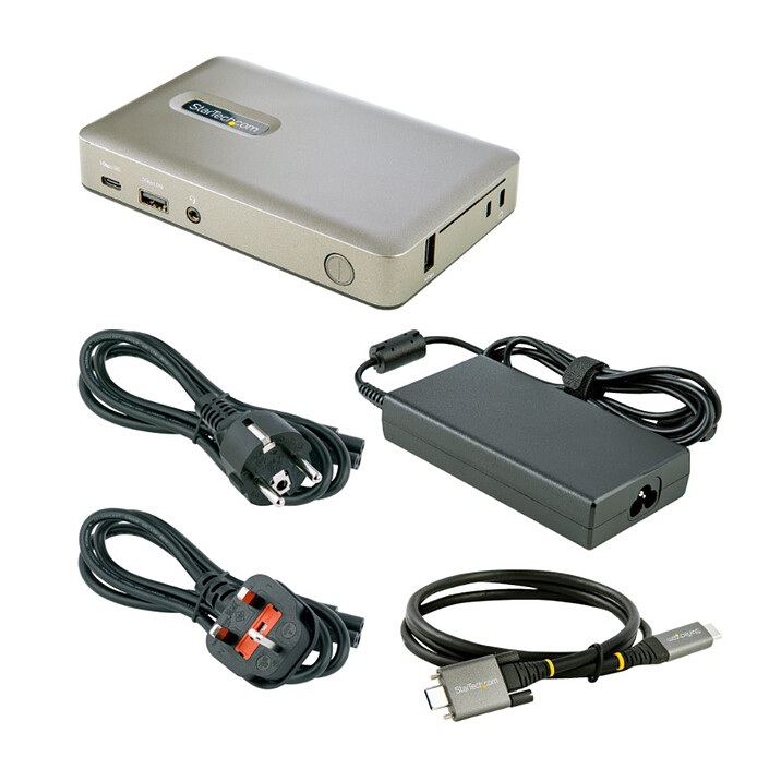 StarTech.com Station d'accueil USB Type-C vers DisplayPort 4K 30Hz ou VGA - PD 65 W + 5x USB 3.0 pas cher