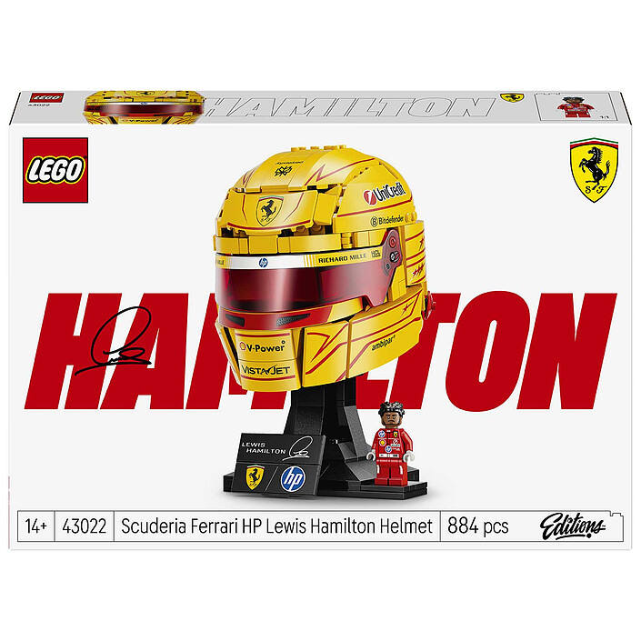 LEGO Editions 43022 Scuderia Ferrari HP Casque de Lewis Hamilton