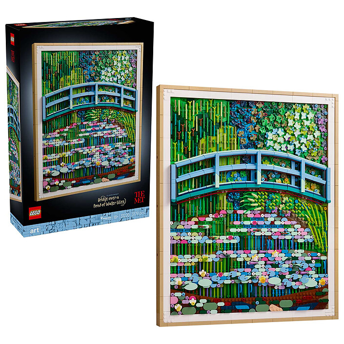 Avis LEGO Art 31220 Claude Monet : le Bassin aux Nymphéas, Harmonie Verte