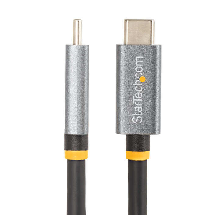 Avis StarTech.com Câble USB4, USB-C, 40 Gbps 8K 120Hz/4K 240Hz, ThunderBolt 4/3 avec Power Delivery 100W - M/M - 1 m