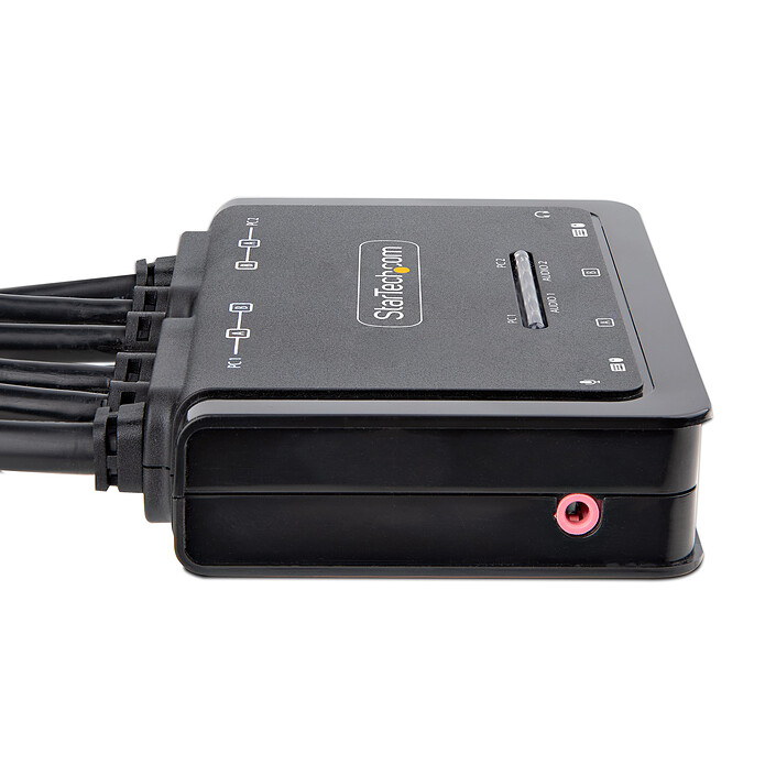 Acheter StarTech.com KVM Switch USB-A DisplyPort 2 ports 4K 60Hz avec Hub 2 ports USB 2.0