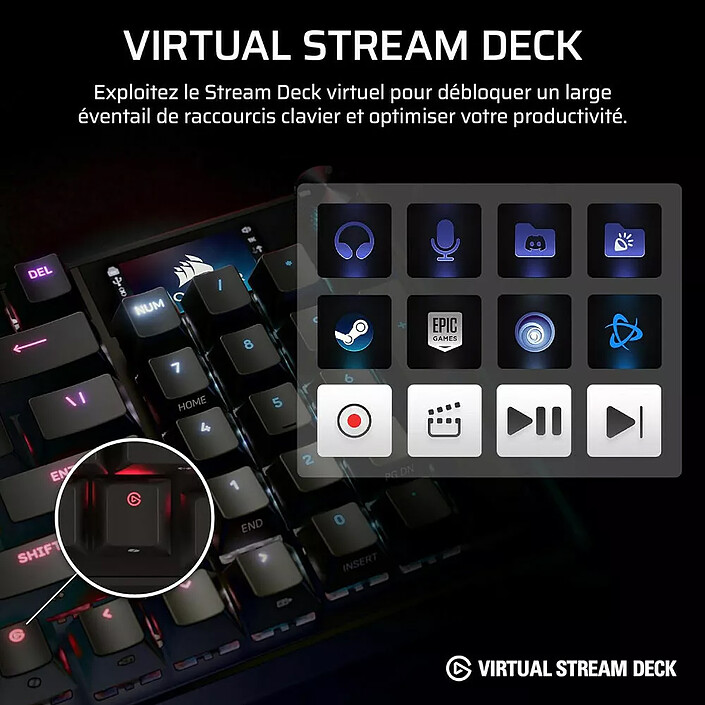 Corsair Gaming Vanguard 96 Wireless pas cher