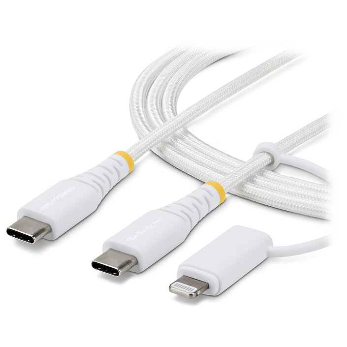 StarTech.com Câble USB-C vers USB-C/Lightning (2 m)