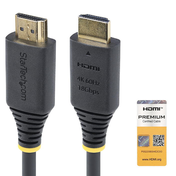 Avis StarTech.com Câble HDMI Haut Débit Certifié Premium 2.4m