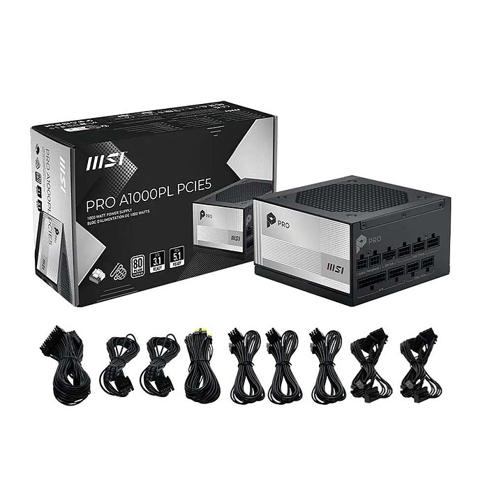 MSI PRO A1000PL PCIE5 pas cher