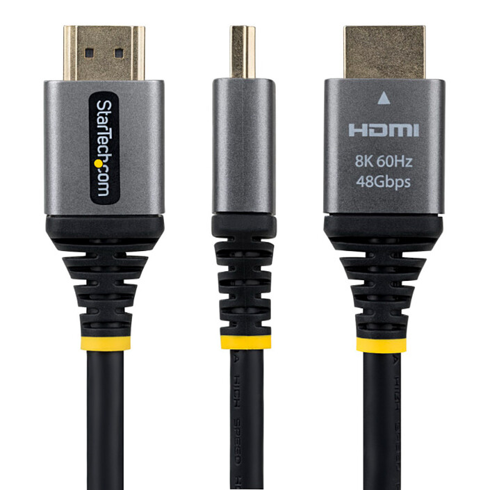 Avis StarTech.com Câble HDMI 2.1 haut débit certifié 48Gbps 8K 60Hz / 4K 120 Hz de 0.3 m