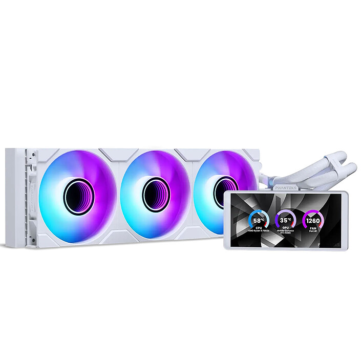 Phanteks Glacier One 360M25 LCD (Blanc)