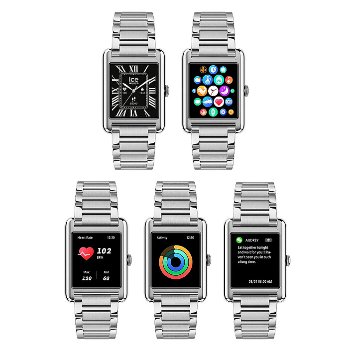 Acheter Ice Watch Ice Smart TKS 2.0 (Argent) + Ice Boliday Blanc/Or OFFERTE !