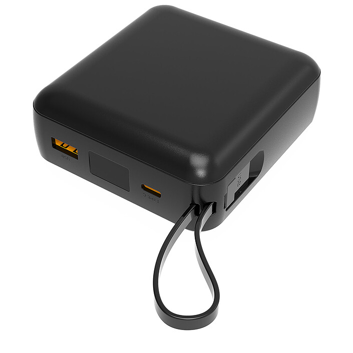 Akashi Batería Externa Cable 22.5W Carga Rápida (Negro)