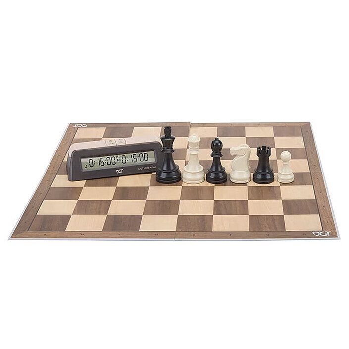 DGT Coffret de démarrage d'échecs Marron pas cher