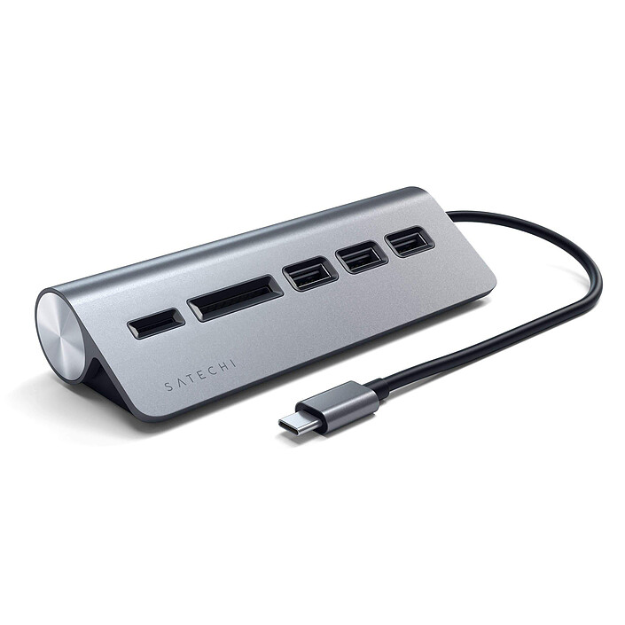 SATECHI USB-C Combo Hub for Desktop (Grey)
