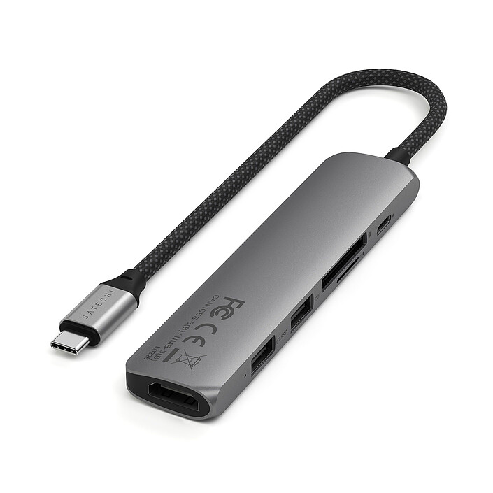 Avis SATECHI Multiports USB-C Slim 6-en-1 (Gris)