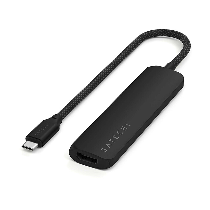 SATECHI Multiports USB-C Slim 4-en-1 4K (Noir)