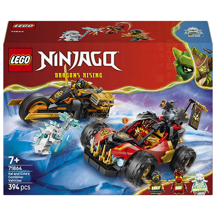 LEGO Ninjago 71864 Kai and Cole's Combination Vehicles