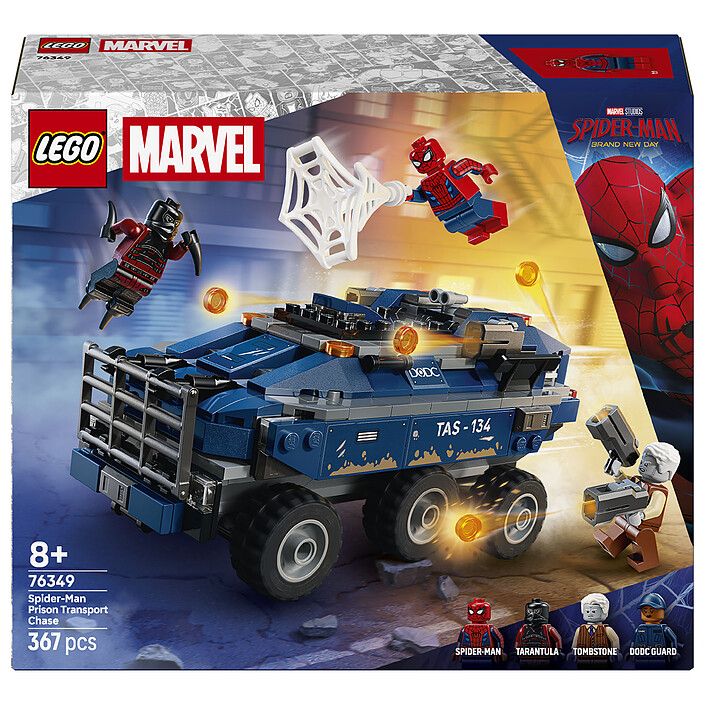LEGO Marvel 76349 La persecución en la prisión móvil de Spider-Man