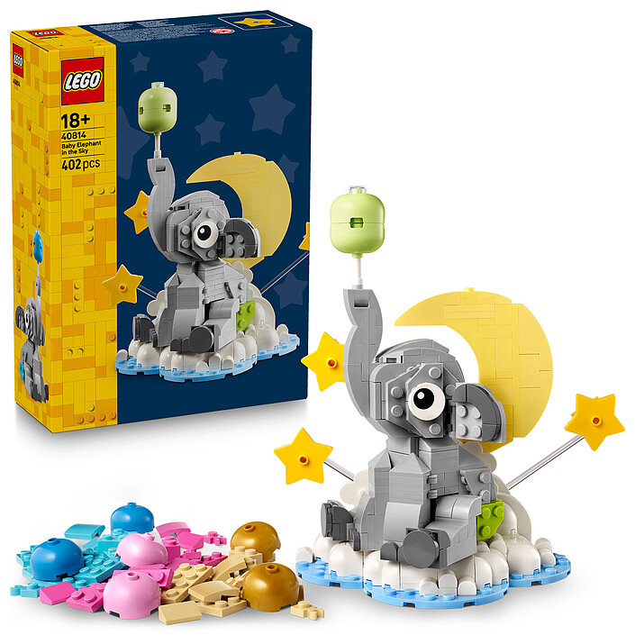 Avis LEGO Icons 40814 Le Bébé Éléphant dans le Ciel