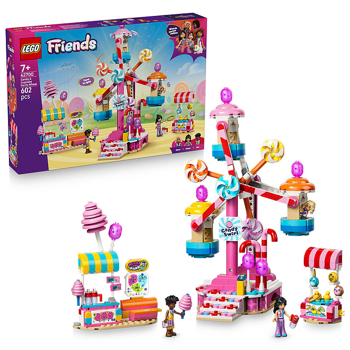 Nota LEGO Friends 42700 La Ruota panoramica decorata con caramelle e cupcake