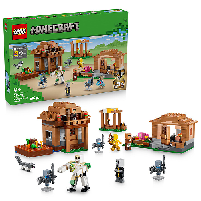 Nota LEGO Minecraft 21596 L'Evocatore all'Attacco del Villaggio