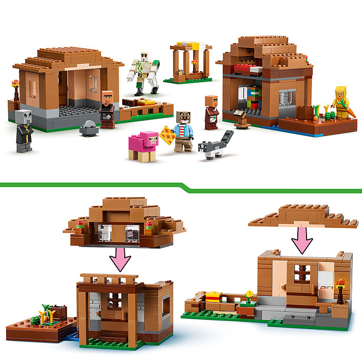 LEGO Minecraft 21596 L'Evocatore all'Attacco del Villaggio economico