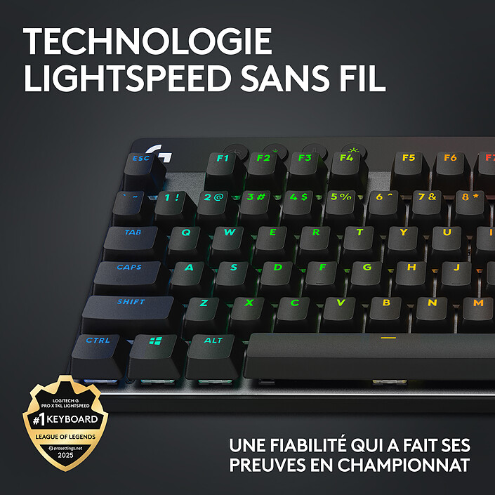 Avis Logitech G Pro X TKL Lightspeed (Noir)