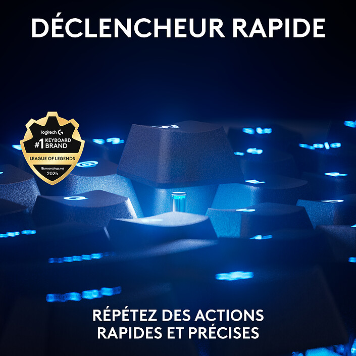 Avis Logitech G Pro X TKL Rapid Linear (Noir)