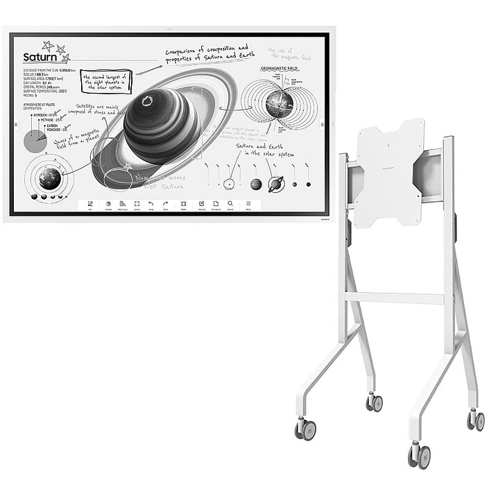 Samsung Flip 4 WM55B + Neomounts FL50-515WH1 White
