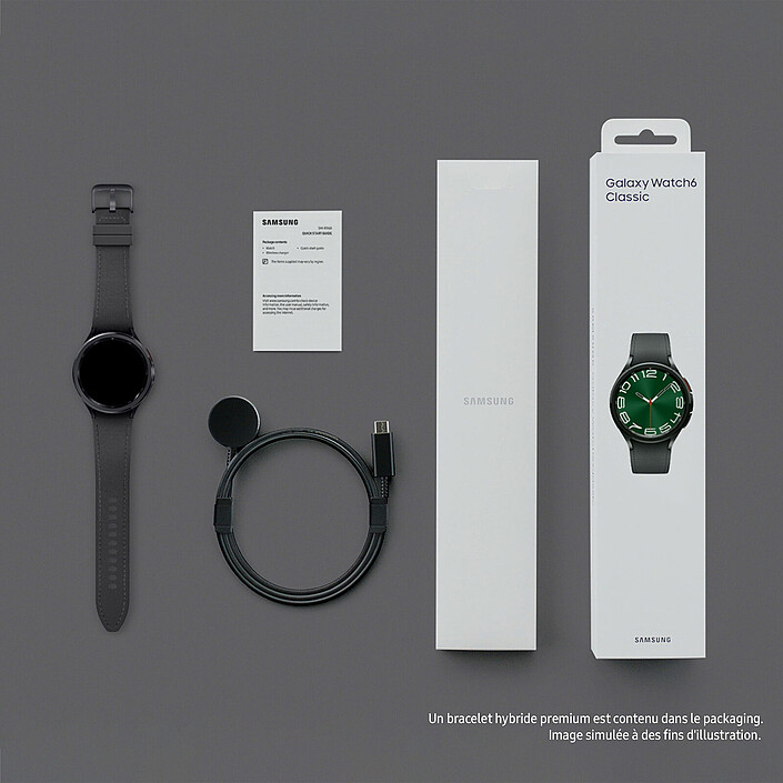 Samsung Galaxy Watch6 Classic 4G (47 mm / Noir) + Chargeur pas cher