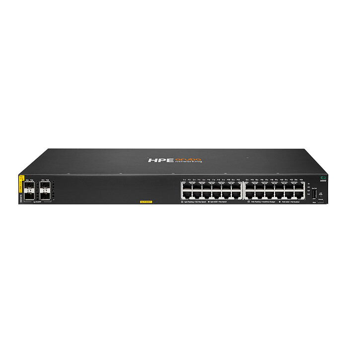 HPE Aruba Networking CX 6000 24P Class4 PoE 4p SFP 1G 370W (R8N87B)