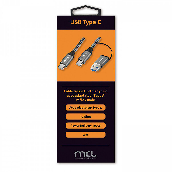 Acheter MCL Câble 2-en-1 USB-C 3.1 vers USB-C / USB-A (2 m)