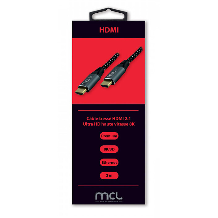 Avis MCL cordon HDMI 2.1 compatible 8K (2 mètres)