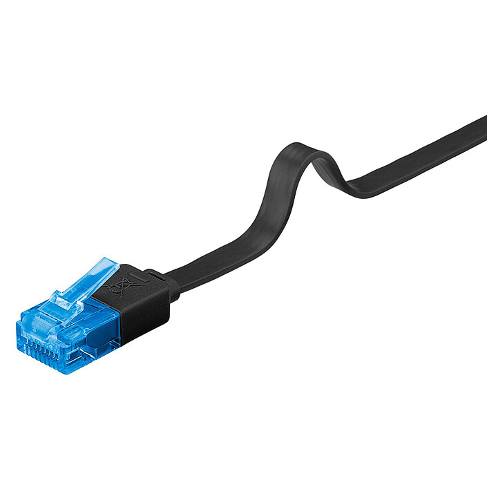Acheter Goobay Câble RJ45 Plat Cat 6a U/UTP 2 m (Noir)