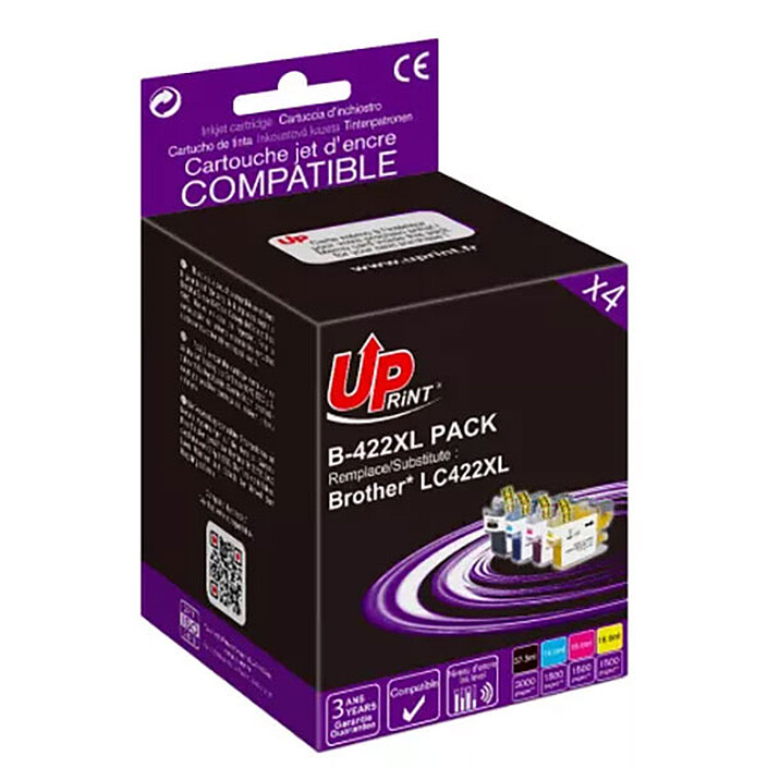 UPrint Pack de 5 Cartuchos compatibles Brother LC422XL