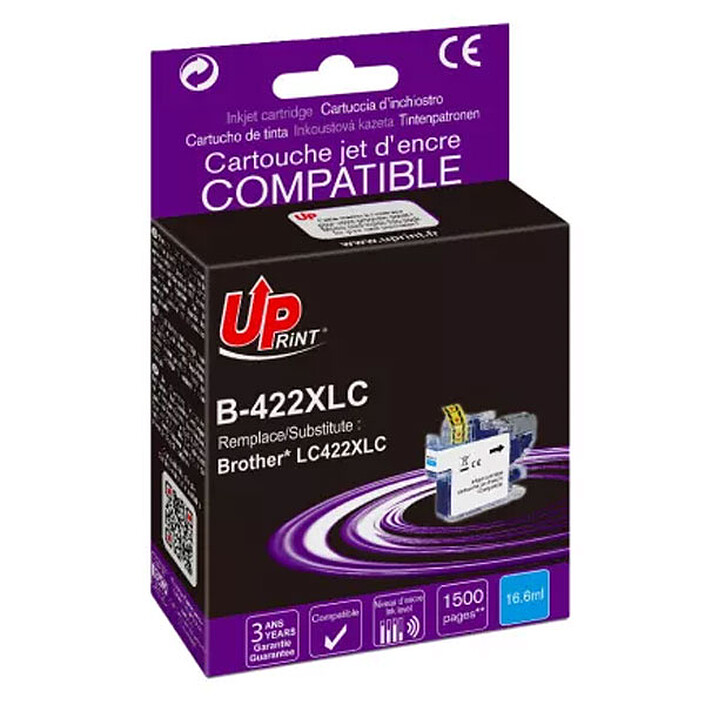 UPrint Cartouche compatible Brother LC422XL (Cyan)
