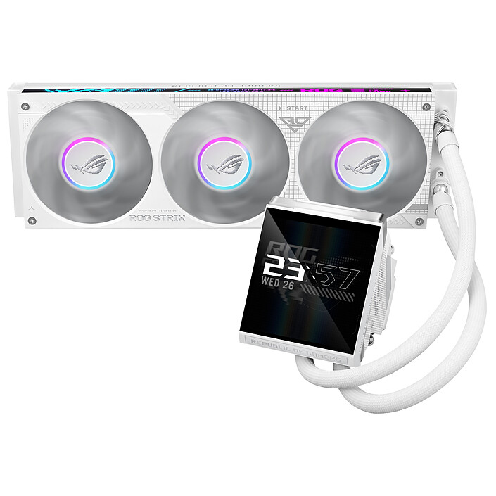 Avis ASUS ROG Strix LC IV 360 ARGB LCD White Edition