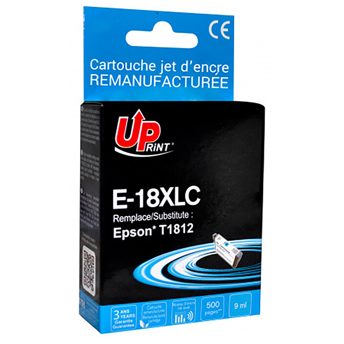 UPrint E-18XLC Cartouche compatible Epson T1812 (Cyan)