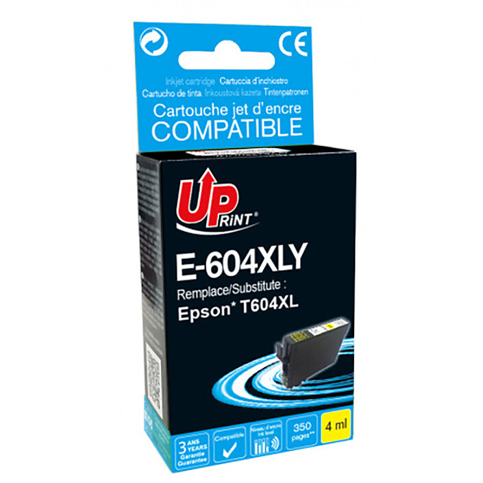 UPrint E-604XLY Cartouche compatible Epson T604XL (Jaune)
