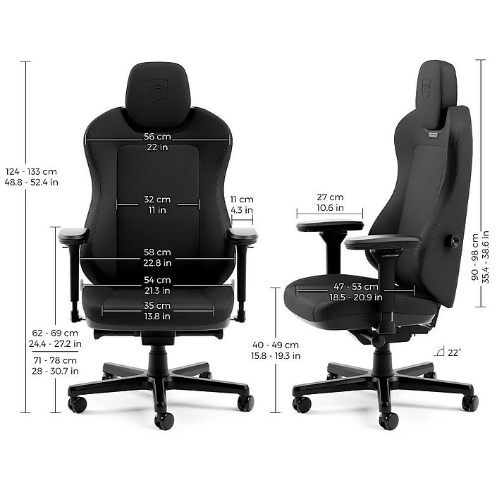 Noblechairs Aura (Black Edition) economico