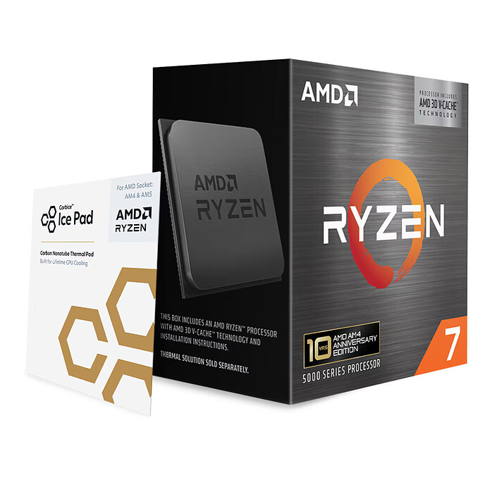 AMD Ryzen 7 5800X3D (3.4 GHz / 4.5 GHz) - Edition anniversaire 10 ans