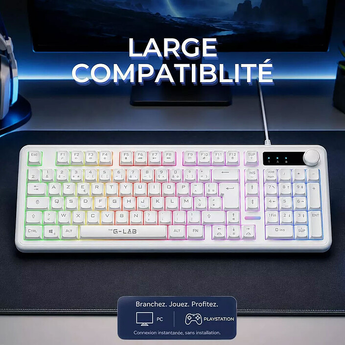 The G-Lab Keyz Caesium EX (Blanc) pas cher