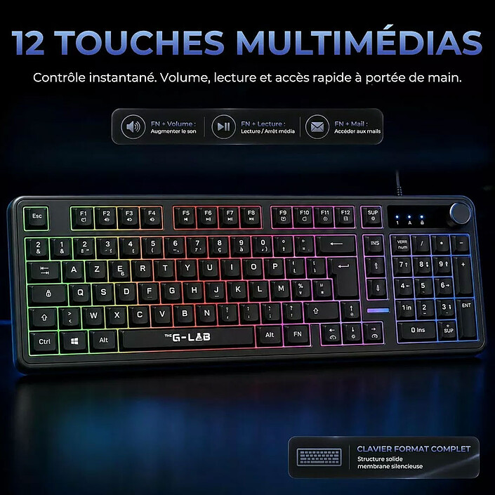 The G-Lab Keyz Caesium EX (Noir) pas cher