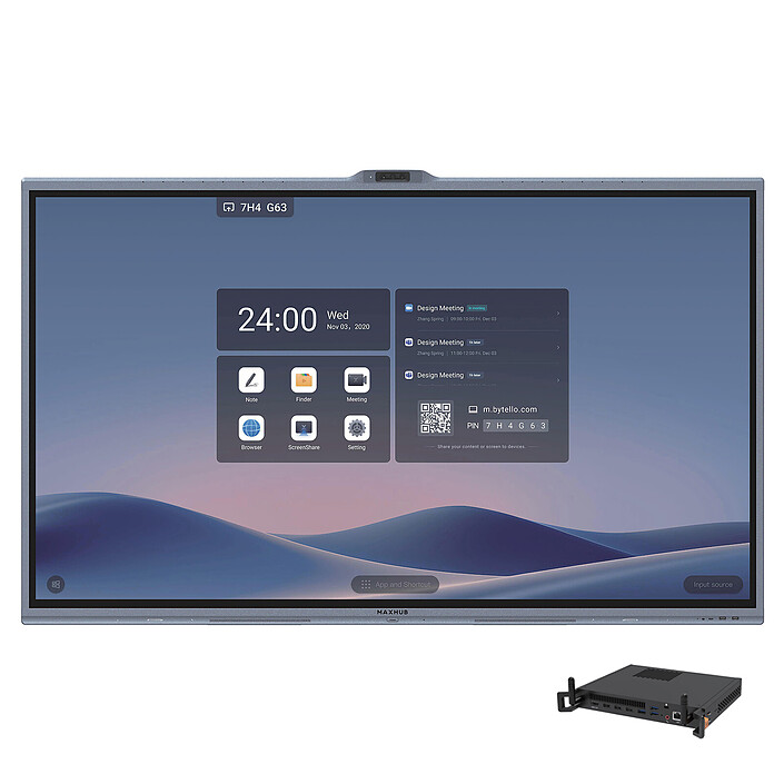 MAXHUB 86" LED - XBoard V7 V8650 + MT71F PC Module