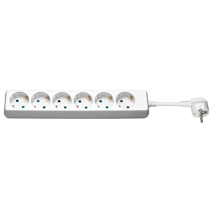 Goobay Power strip 6 sockets (type F, CEE 7/3) - 5 m - White