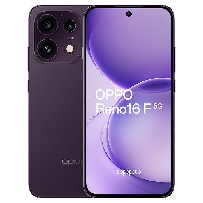 OPPO Reno16 F 5G Noir Violet (8 Go / 512 Go)