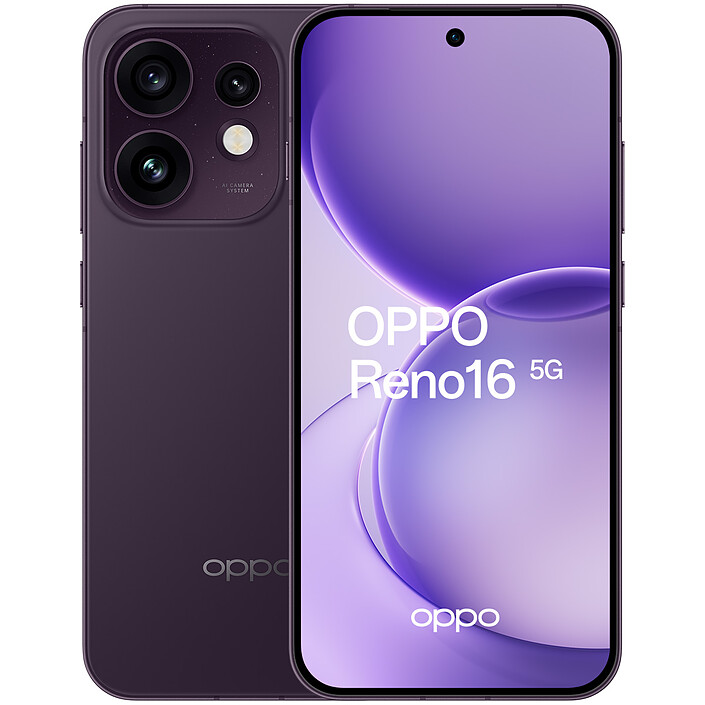 OPPO Reno16 5G Noir Violet (8 Go / 512 Go)