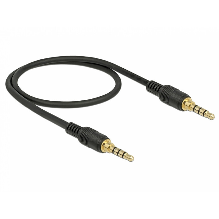 DeLock câble audio stéréo jack 3.5 mm (1 mètre)