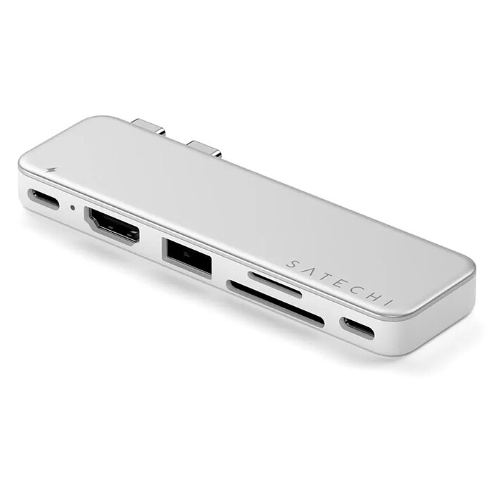 Satechi USB-C Snap Hub 6-en-1 (Argent)