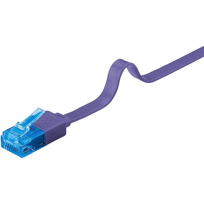 Acheter Goobay Câble RJ45 Plat Cat 6a U/UTP 2 m (Violet)