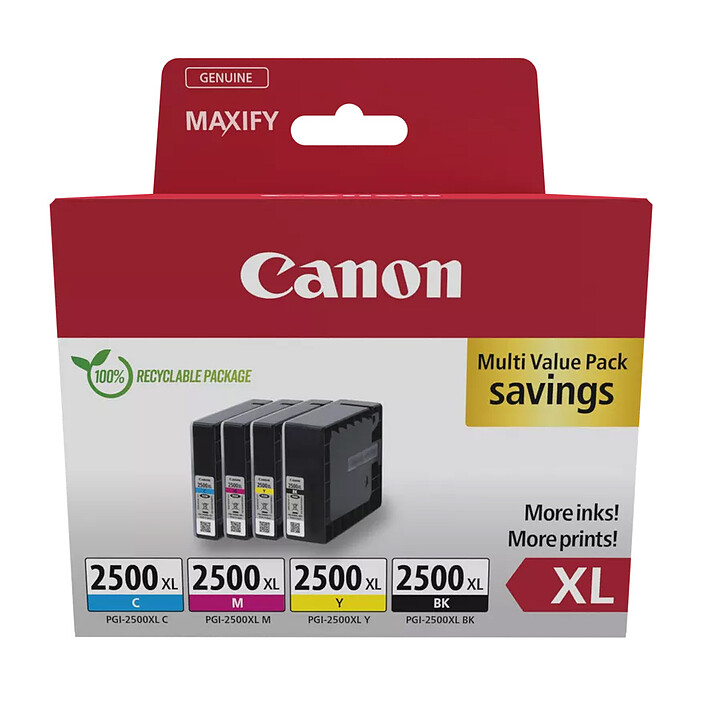 Canon PGI-2500XL BK/C/M/Y Multipack 4 colores