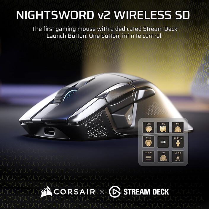 Comprar Corsair Gaming Nightsword v2 SD Stream Deck