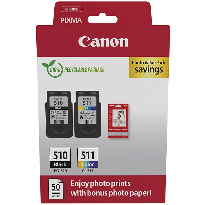 Canon PG-510/CL-511 - Multipack (Negro y Color)
